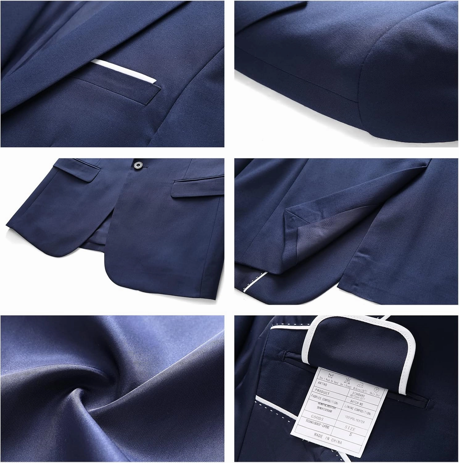 Mens 2 Piece Suit Slim Fit One Button Solid Blazer Jacket & Pants Business Wedding Party Homecoming Suits for Men