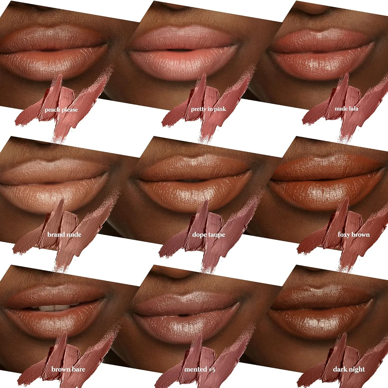 Mented Cosmetics Nude Lipstick for Women, Semi-Matte Long-Lasting Lip Stick, Moisturizing Vegan, Paraben & Cruelty-Free, Enhances All Complexions, Perfect for Everyday Makeup, Foxy Brown