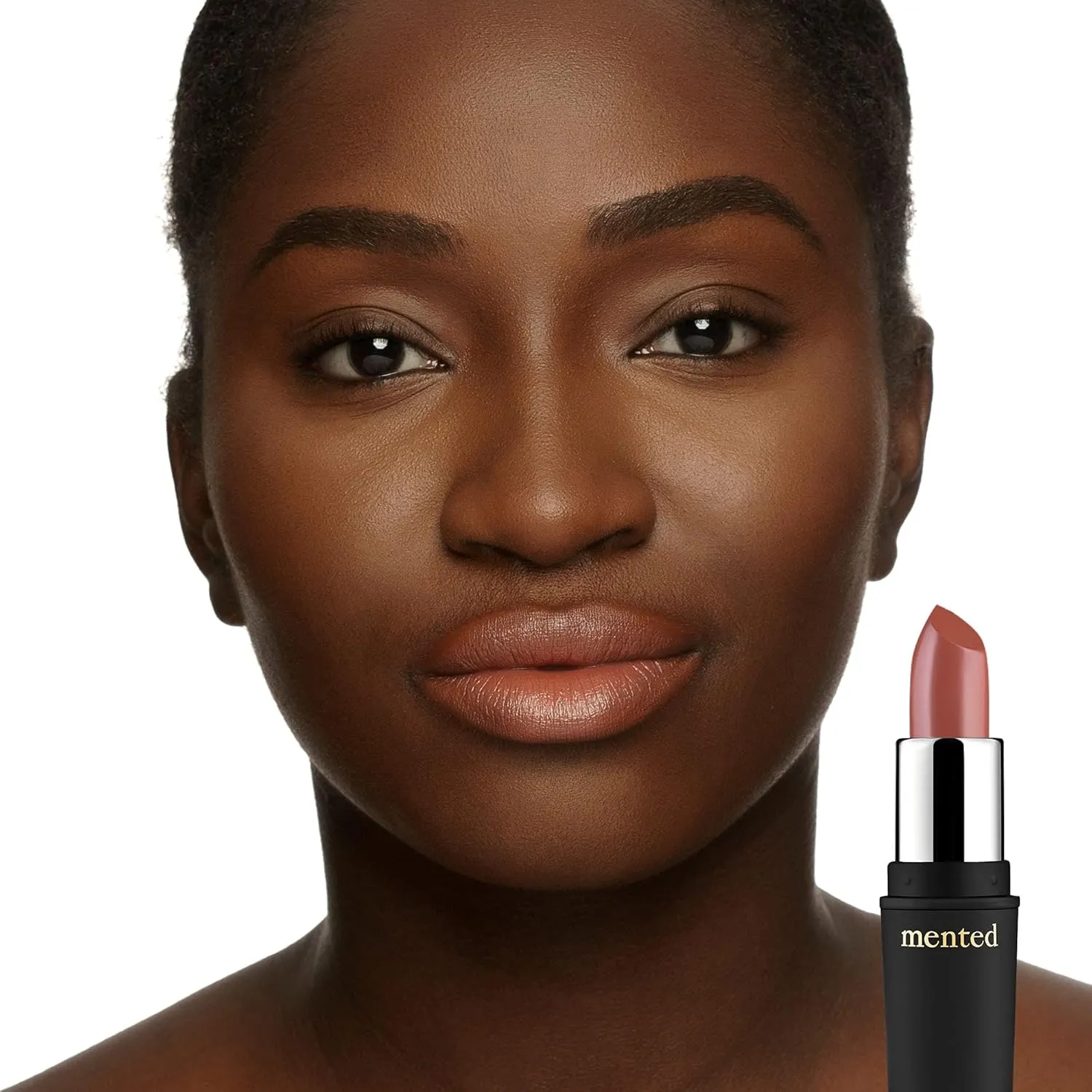 Mented Cosmetics Nude Lipstick for Women, Semi-Matte Long-Lasting Lip Stick, Moisturizing Vegan, Paraben & Cruelty-Free, Enhances All Complexions, Perfect for Everyday Makeup, Peach Please