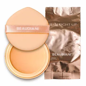 Mesh tight up cushion foundation 01 refill, light beige, Korean compact foundation, natural coverage, glow, sweat proof makeup, long lasting, all skin type