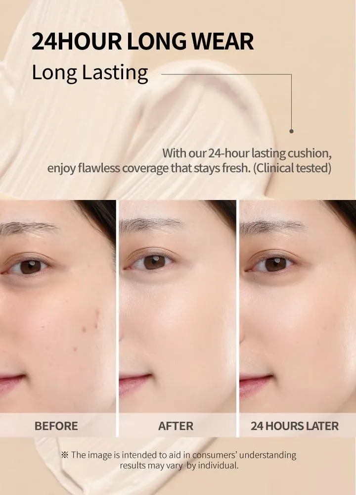 Mesh tight up cushion foundation 01 refill, light beige, Korean compact foundation, natural coverage, glow, sweat proof makeup, long lasting, all skin type