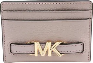 Michael Kors Reed Large Card Holder Wallet MK Signature Logo Leather (Powder Blush)