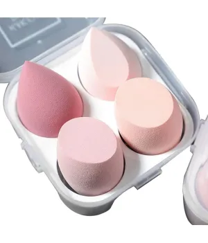 Midazzle Ultra soft Blender Makeup Sponge Set of 4 with box (Pink)