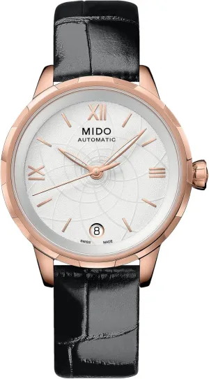 MIDO Rainflower - Swiss Automatic Watch for Women - White Dial - Case 34mm - M0432073601800