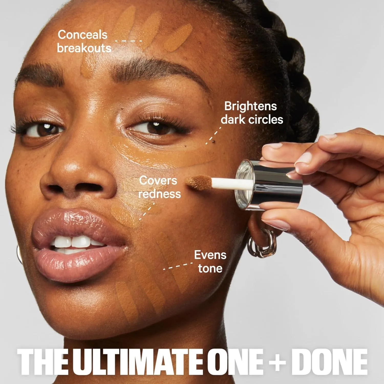 Milk Makeup Future Fluid All Over Cream Concealer - Medium-to-Full Coverage - Up to 12-Hour Wear - Crease-Proof Finish - Vegan, Cruelty Free