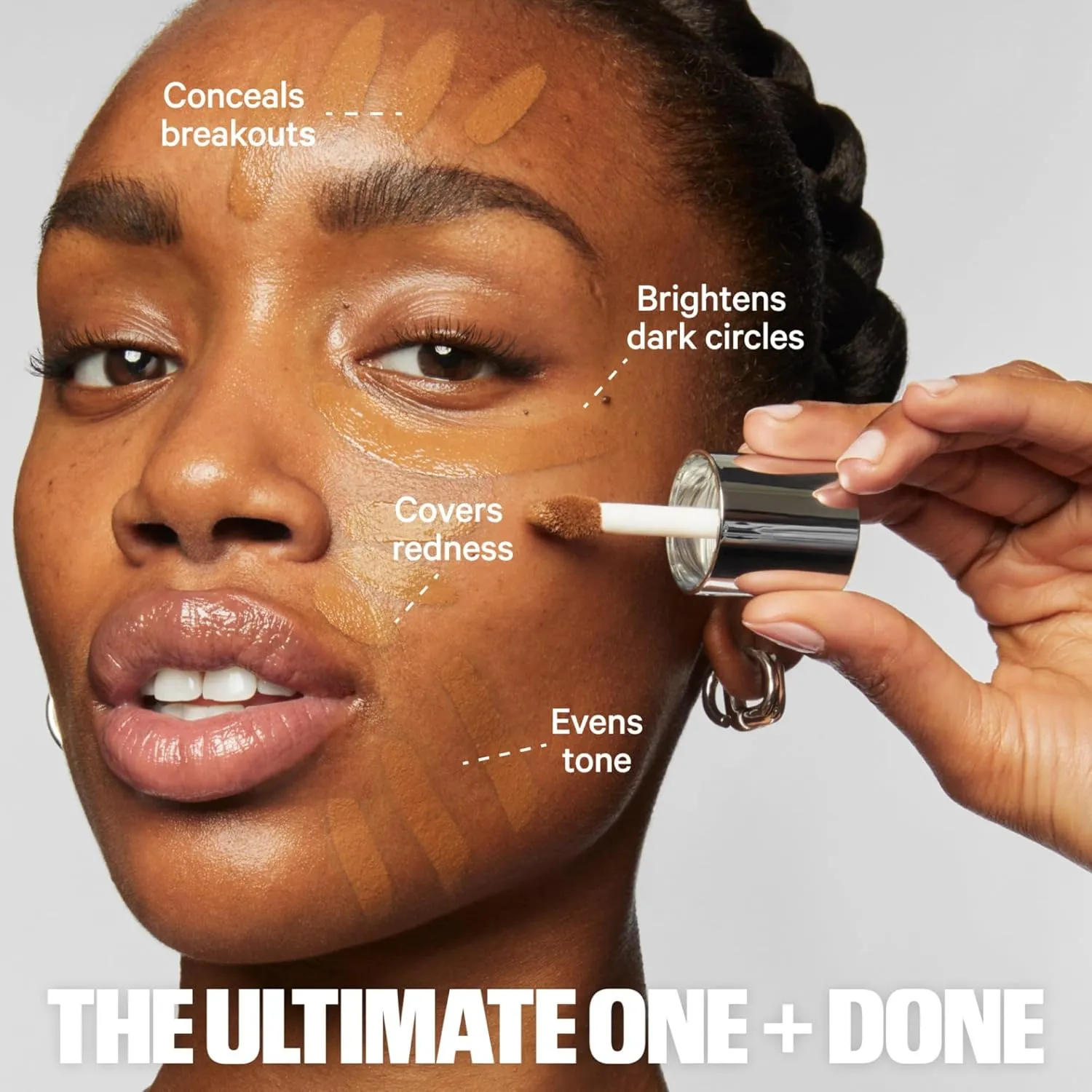 Milk Makeup Future Fluid All Over Cream Concealer - Medium-to-Full Coverage - Up to 12-Hour Wear - Crease-Proof Finish - Vegan, Cruelty Free