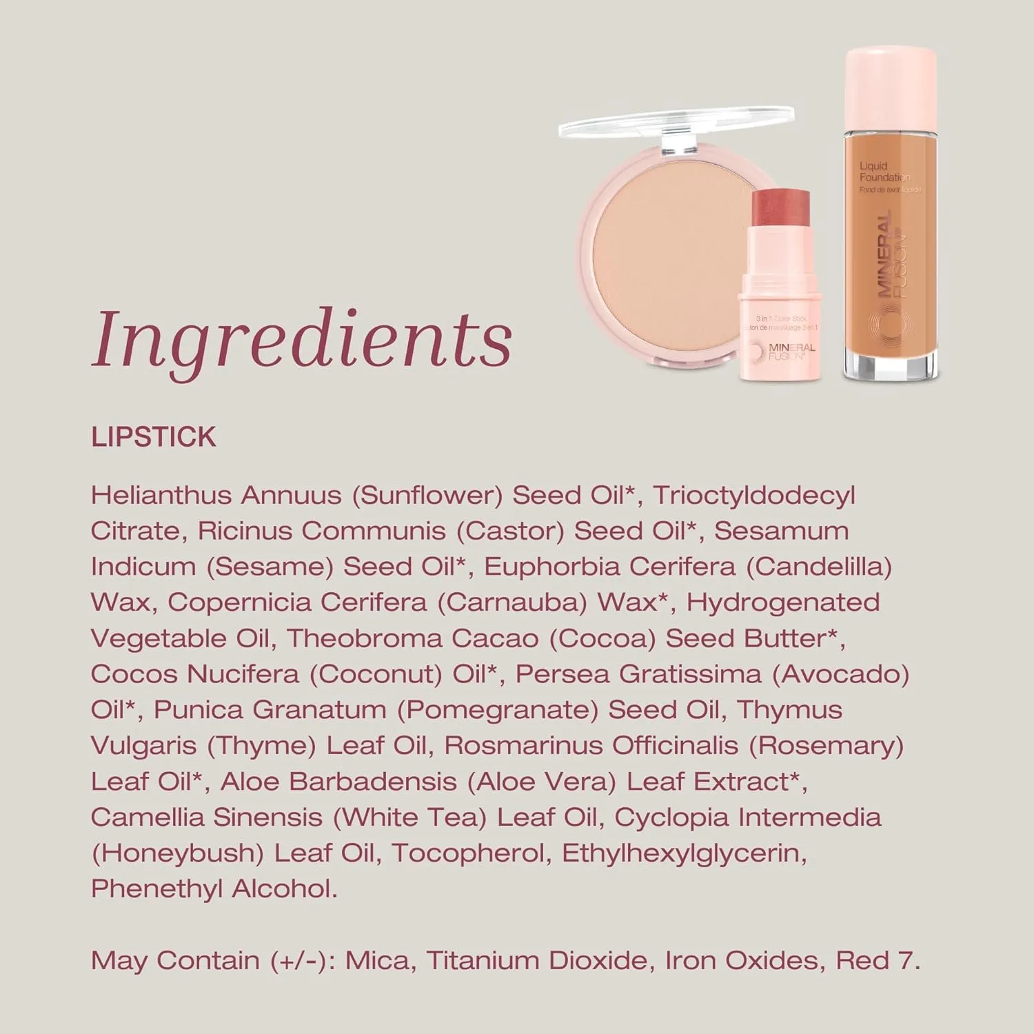 Mineral Fusion Burst Lip Stick By Mineral Fusion, 0.137 oz (Packaging May Vary)