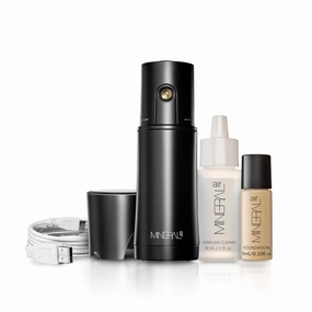 Mineral Air Complexion and Blush Kit | Flawless Mineral Foundation & Blush Application - Light