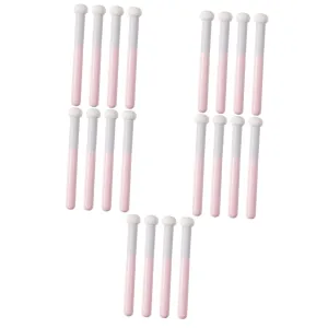 Mipcase 20pcs Portable Makeup Sponge with Handle Mushroom Blending Puff for Foundation Concealer and Setting Comfortable for All Skin Types for Makeup Application