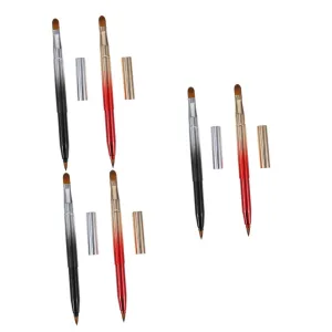 Mipcase 3sets Versatile Makeup Brush Kit Double Head Lip Brush Eye Shadow Lip Gloss Applicator Perfect for 2pcs*3