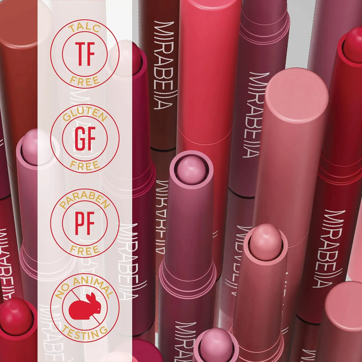 Mirabella Velvet Matte Lip Crayon - Long Lasting Lipstick Crayon & Lip Liner - Retractable, Highly Pigmented Lip Tint & Moisturizing Antioxidant Formula - Gameday Red