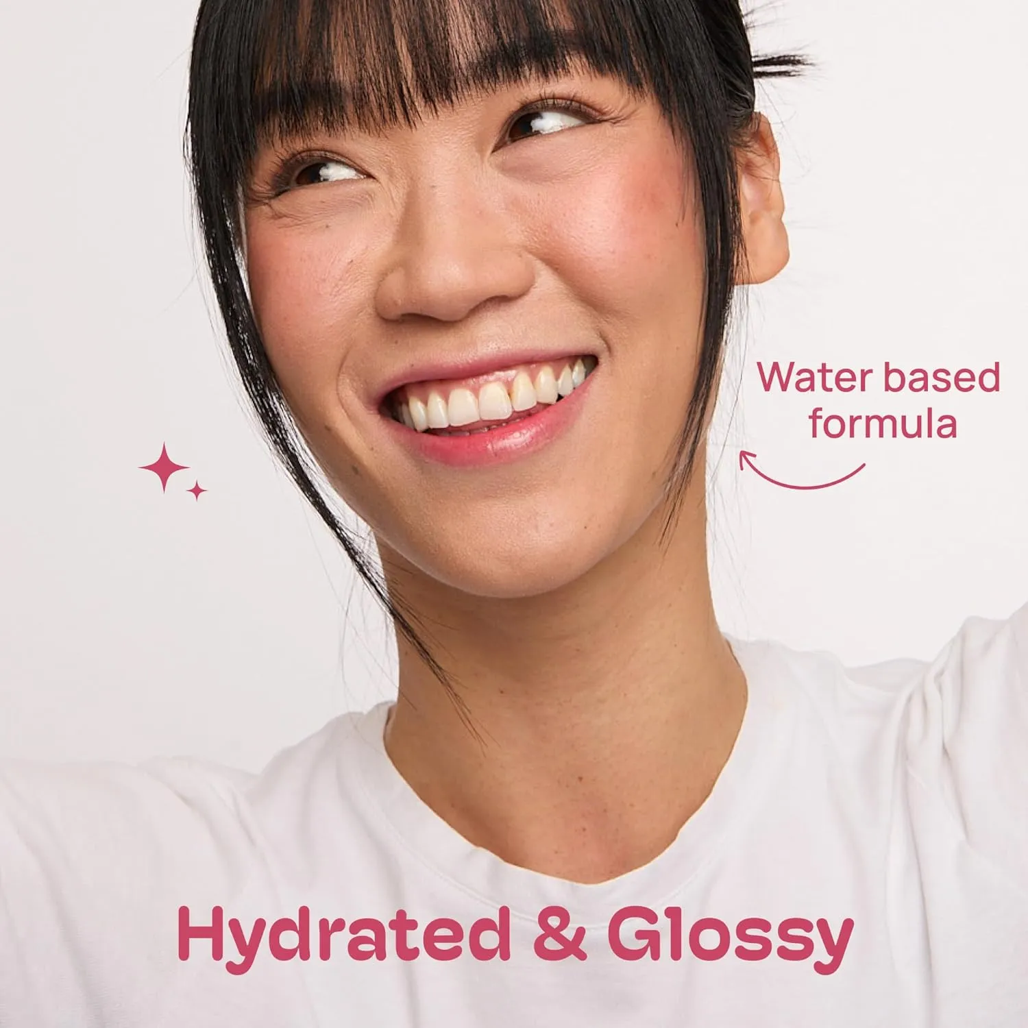 MIXIK Juicy Lip Tint, Hydrating Water-Based Lip Stain and Gloss that feels light and fresh for Dewy and Radiant lips, Formulated with Blue Agave Extract for long lasting Moisturizing (Pink Guava)