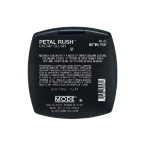 MODE Petal Rush Revitalizing Cream Blush RETRO POP Candy Pink Natural Creamy Blusher, Long Wear Moisturizing Dewy Cheek Color, Bulgarian Rose, Wild Orchid Nourishing Skincare