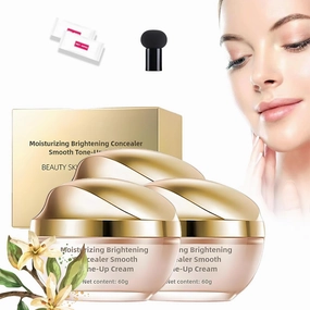 Moisturizing Brightening Concealer Smooth Tone-Up Cream, Moisturizing Brightening Concealer Smooth Tone-Up Cream for Women (3PCS)