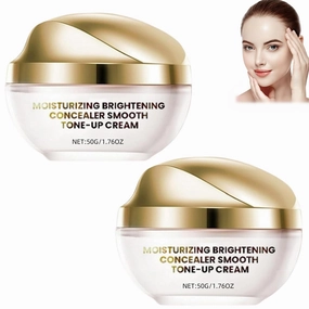 Moisturizing Concealer Smooth Tone-Up Cream, Corrector Iluminador Hidratante Crema Tónica Suave, Skin Moisturizing Tone-Up Cream, 3 In 1 Hydrating Makeup Cream (2)