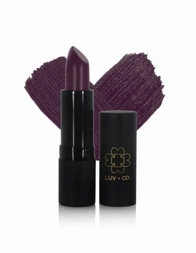 Moisturizing lipstick for women 4.5g Highly Pigmented made with botanical ingredients Organic Lipstick Gluten Free Dye Free and Paraben Free | Deep Purple-Dearly Beloved