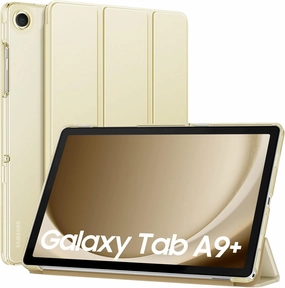 MoKo Case for Galaxy Tab A9 /A9 Plus 11 inch 2023, Slim Stand Protective Smart Cover with Hard PC Translucent Back Shell for Tab A9 Plus Tablet (SM-X210/X216/X218), Auto Wake/Sleep, Champagne Gold