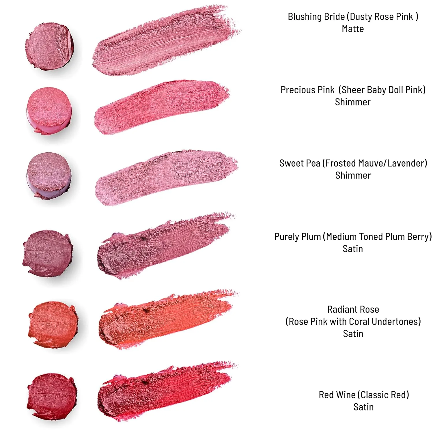 Mom's Secret Natural Lipstick, Organic, Vegan, Gluten Free, Cruelty Free, Slim Package, Made in the USA, 0.07 oz. (Precious Pink Shimmer)