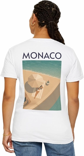 Monaco Sun, Silk & Speed Grand Prix Tee – Where Racing Meets Riviera Glamour | Elegant Coastal-Inspired Design