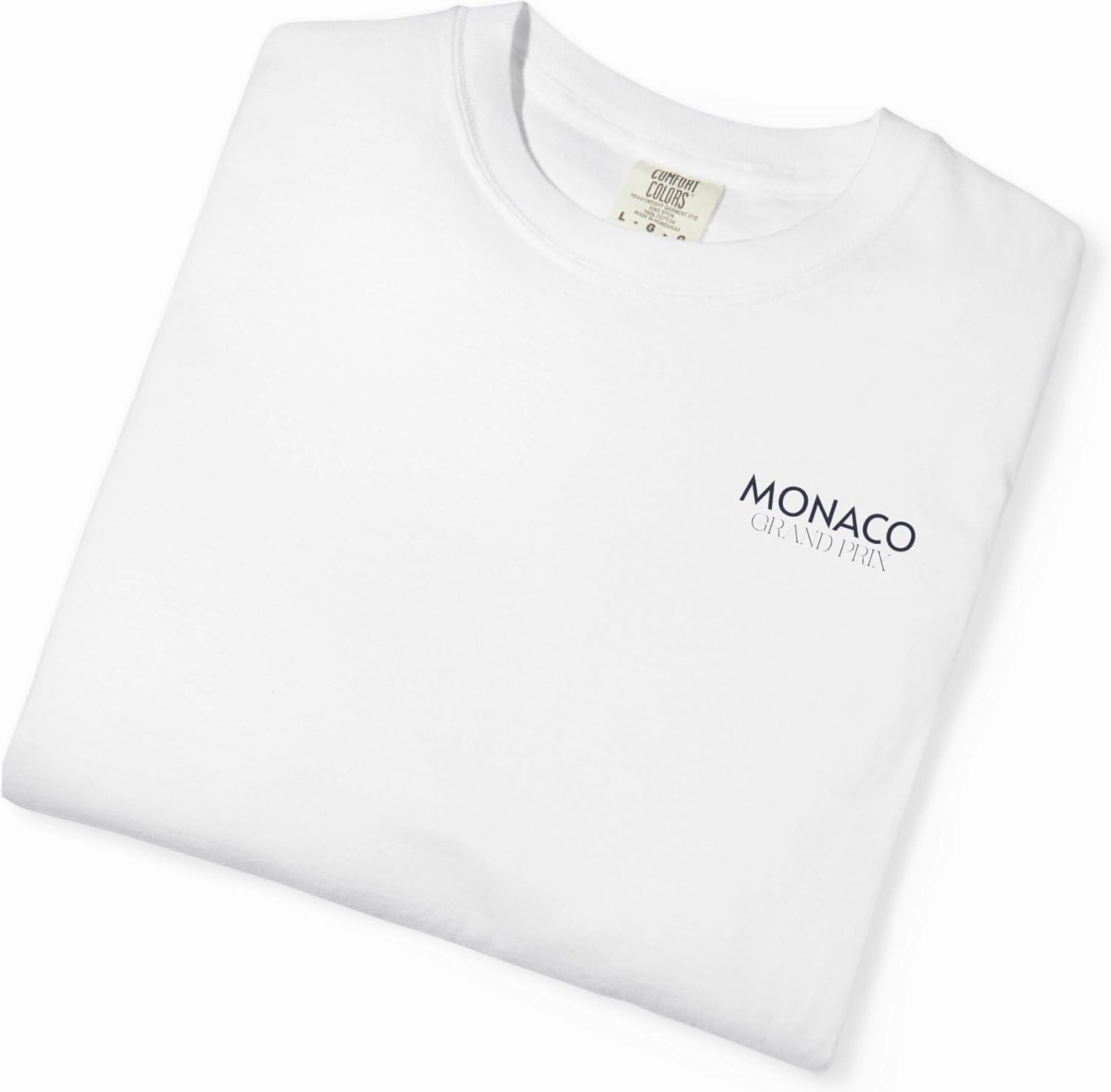 Monaco Sun, Silk & Speed Grand Prix Tee – Where Racing Meets Riviera Glamour | Elegant Coastal-Inspired Design