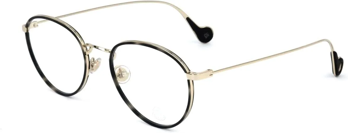Moncler ML5110 Shiny Gold Black 51/20/145 unisex Eyewear Frame