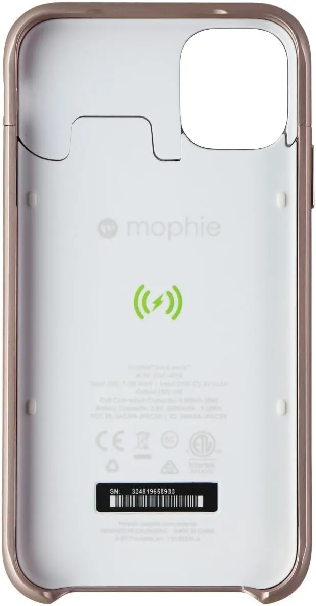 mophie 401004518 Juice Pack Access - Ultra-Slim Wireless Charging Battery Case - Made For Apple Iphone 11 - Blush Pink