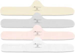 More of Me to Love Organic Cotton and Bamboo Bra Liner 4-Pack (Pearl White, Blush Pink, Stone Gray, Fawn Beige)