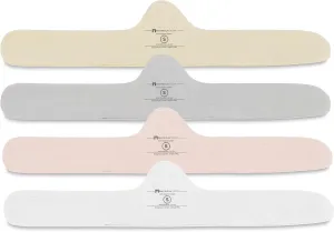 More of Me to Love Organic Cotton Bra Liner 4-Pack (Pearl White, Blush Pink, Stone Gray, Fawn Beige)