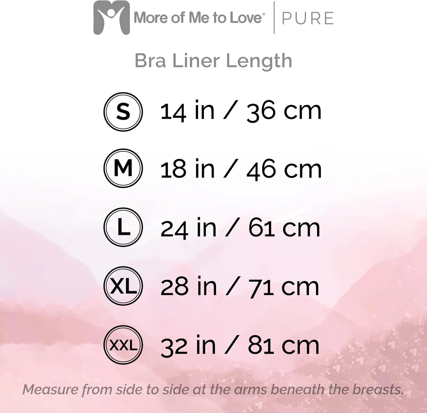 More of Me to Love Organic Cotton Bra Liner 4-Pack (Pearl White, Blush Pink, Stone Gray, Fawn Beige)