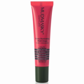 MUDMASKY GlamCare Illuminating Blush Drops - Pink Martini 15milliliter/0.5ounce - Long-lasting Natural Glow & Plumping Cheekbones - Perfect Gifts for Women - Beauty Blush & Make Up for Radiant Skin