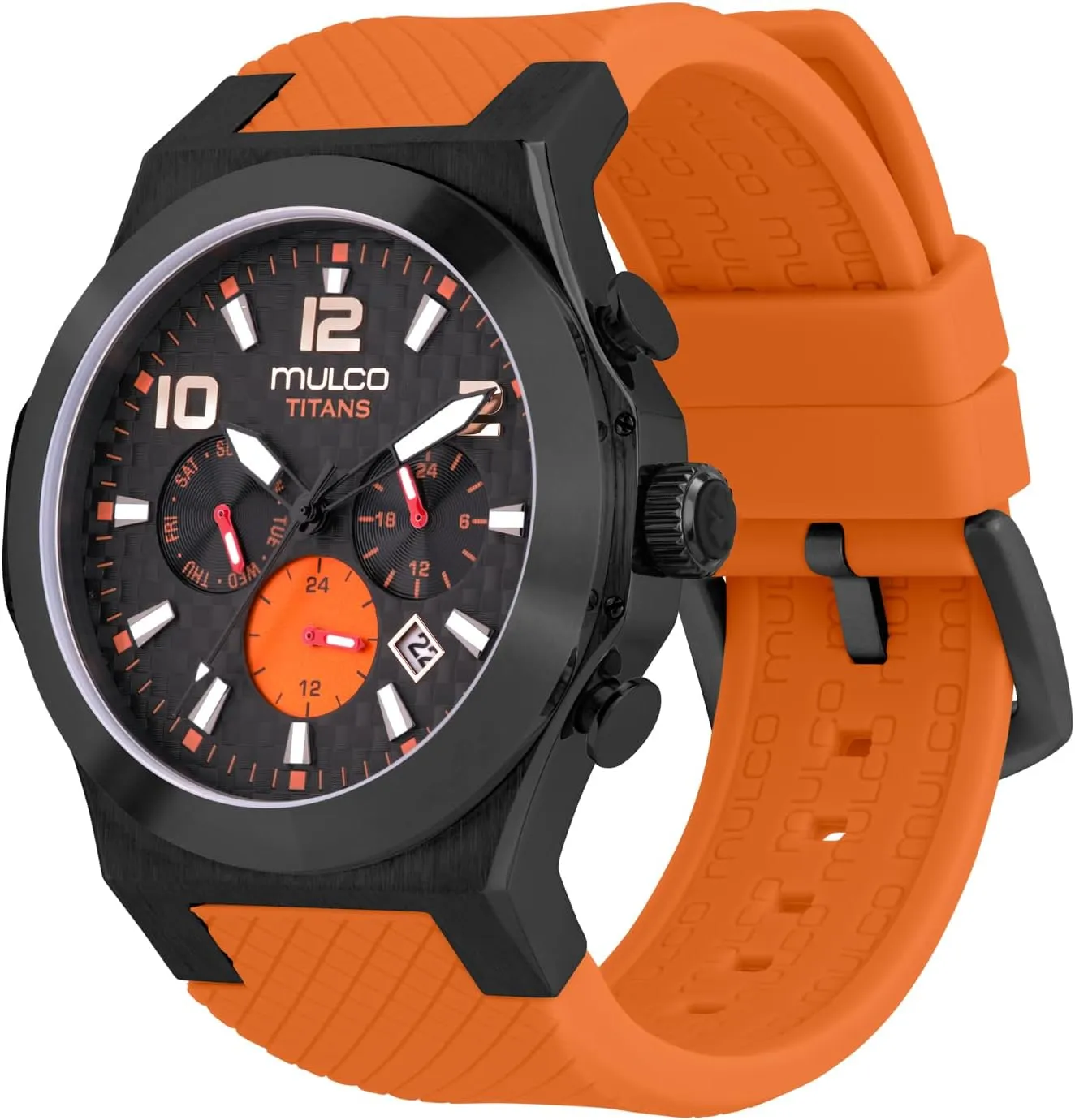 MULCO Titans Watches for Men & Women – Stainless Steel Quartz Watch with Minimalist Analog Display, Mother of Pearl & Crystal Accents, 100m Waterproof   Free Silicone Wristband (Color May Vary)