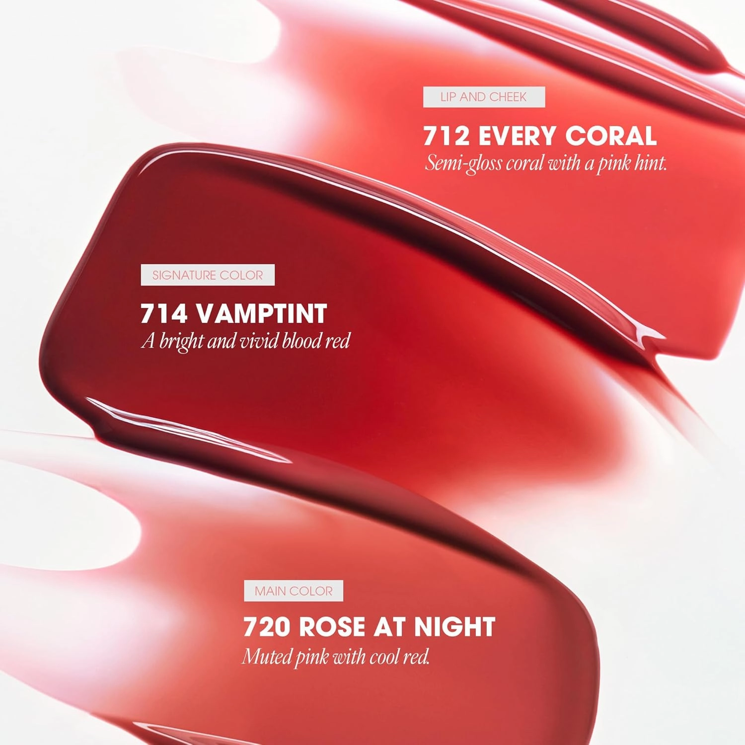 NARCISSISM LIP TINT 720 ROSE AT NIGHT, Soft Shine Tinted Lip Stain, Conditions Lips   Gives a Natural, Dewy Flush (4.5g, 0.01 oz.)