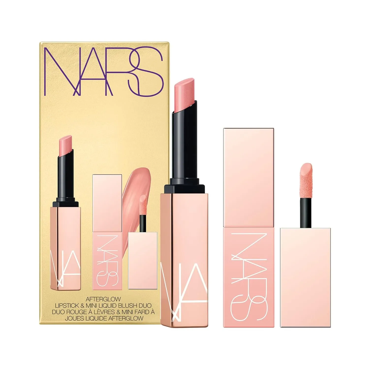 NARS Afterglow Lipstick & Mini Liquid Blush Duo, Orgasm/Sex Appeal, 2 Piece Set