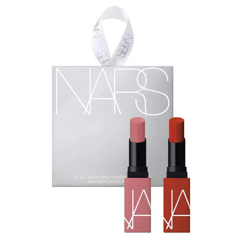 NARS Up All Night Mini Powermatte Lipstick Duo, Amercan Woman and Too Hot To Hold, 2 Piece Set, Pink