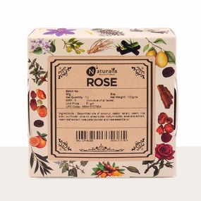 Natu-ralis Rose Soap – Handmade Cold-Pressed Rose Soap for Deep Cleansing, Hydration, Skin Soothing, and Radiant Glow, 100g – Refreshing and Rejuvenating Experience