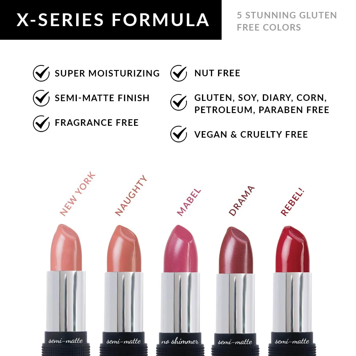 Naughty Full Body Lipstick for Women - Vegan Gluten Free Organic Lipstick - Creamy Lip Color, Nourishing Lip Makeup w Vitamin E - TAN NUDE LIPSTICK SHADE