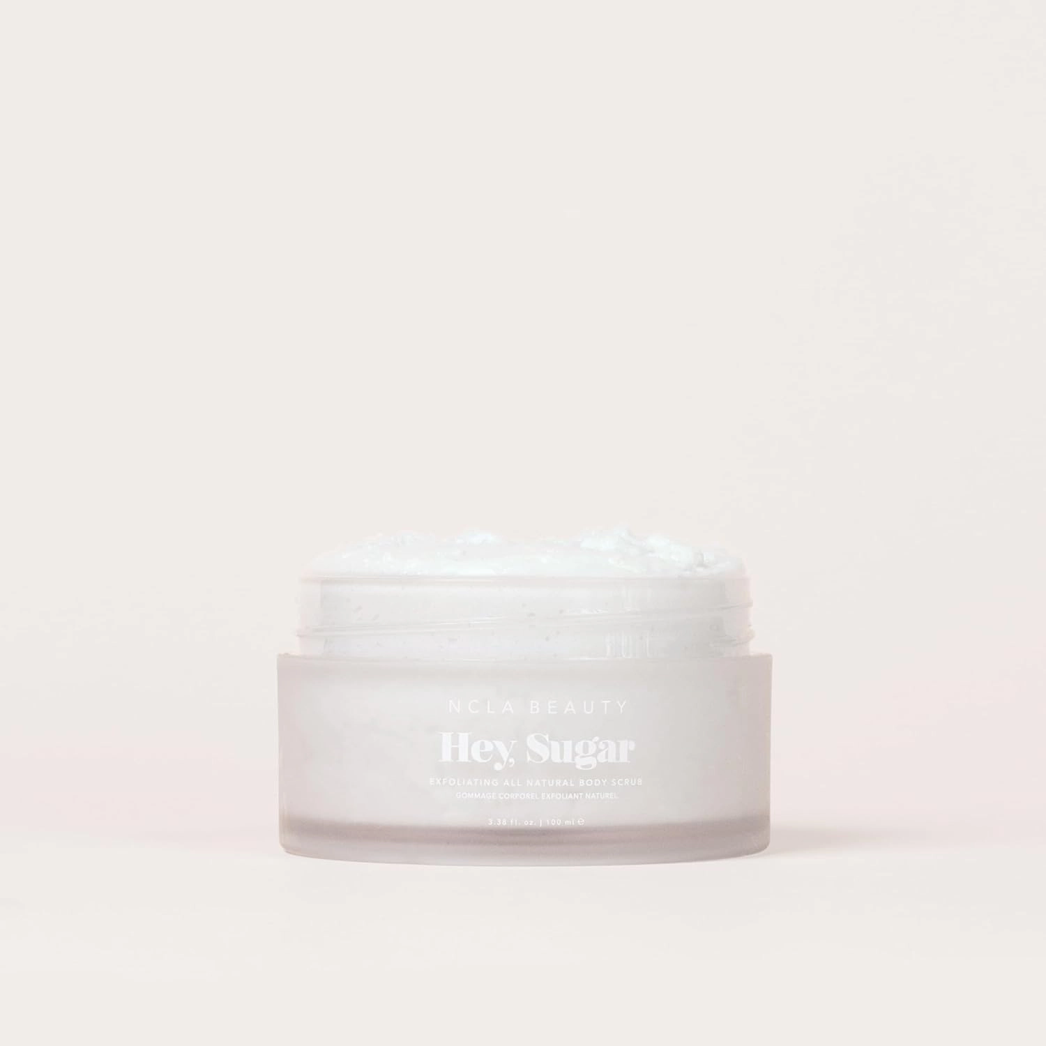 NCLA - Hey, Sugar Body Scrub | Smooth, Exfoliate, Hydrate Skin | Shea, Mango   Cocoa Butters | Vegan, Cruelty-Free, Clean Skincare (Coconut Vanilla; 100g | 3.38 oz)