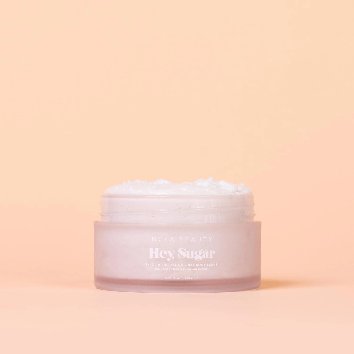 NCLA - Hey, Sugar Body Scrub | Smooth, Exfoliate, Hydrate Skin | Shea, Mango   Cocoa Butters | Vegan, Cruelty-Free, Clean Skincare (Coconut Vanilla; 100g | 3.38 oz)