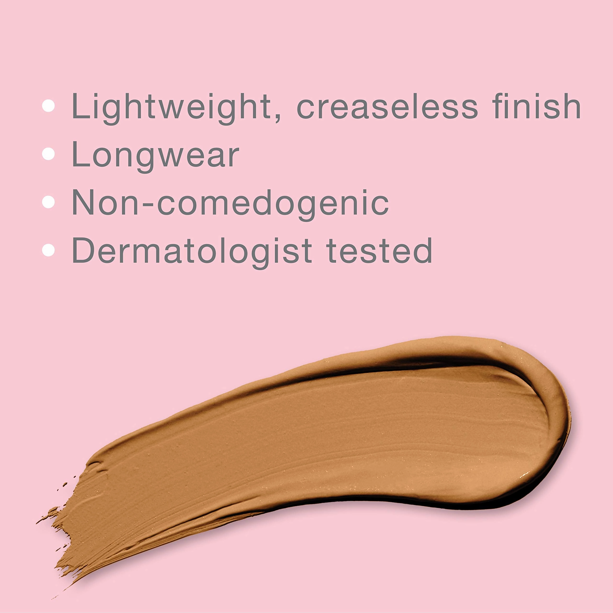 Neutrogena Healthy Skin Radiant Brightening Cream Concealer with Peptides & Vitamin E Antioxidant,Lightweight ing Concealer Cream,Non-Comedogenic,Pecan Medium/Deep 02 with warm undertones,0.24 oz