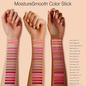 Neutrogena MoistureSmooth Color Stick for Lips, Moisturizing and Conditioning Lipstick with a Balm-Like Formula, Nourishing Shea Butter and Fruit Extracts, 150 Cherry Pink, .011 oz (Pack of 2)