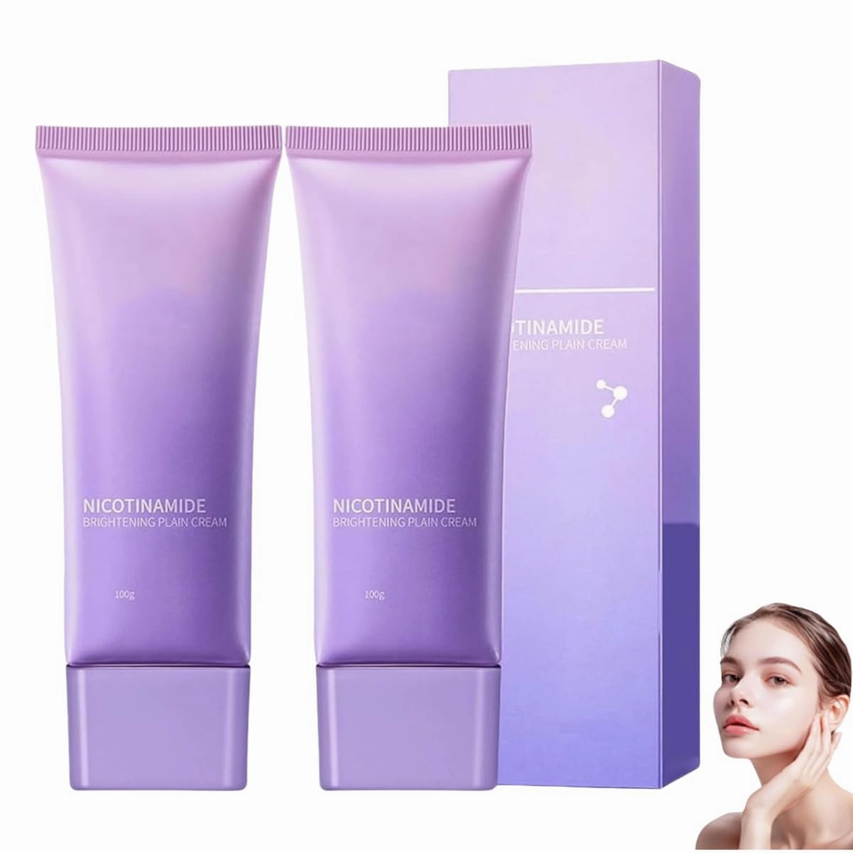 Niacinamide facial primer, brightening cream, smooth concealer, long-lasting makeup effect, suitable for all skin types