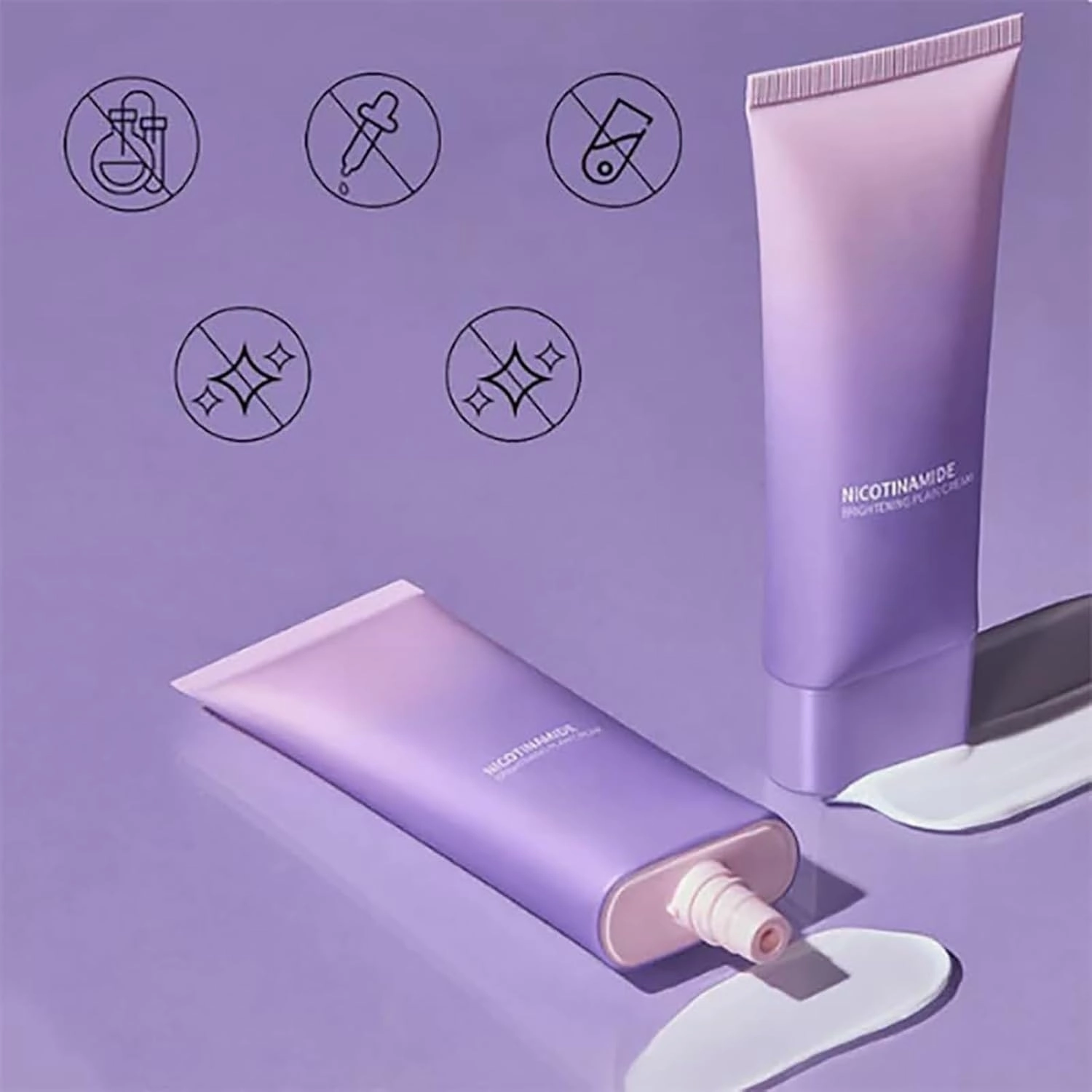 Niacinamide facial primer, brightening cream, smooth concealer, long-lasting makeup effect, suitable for all skin types