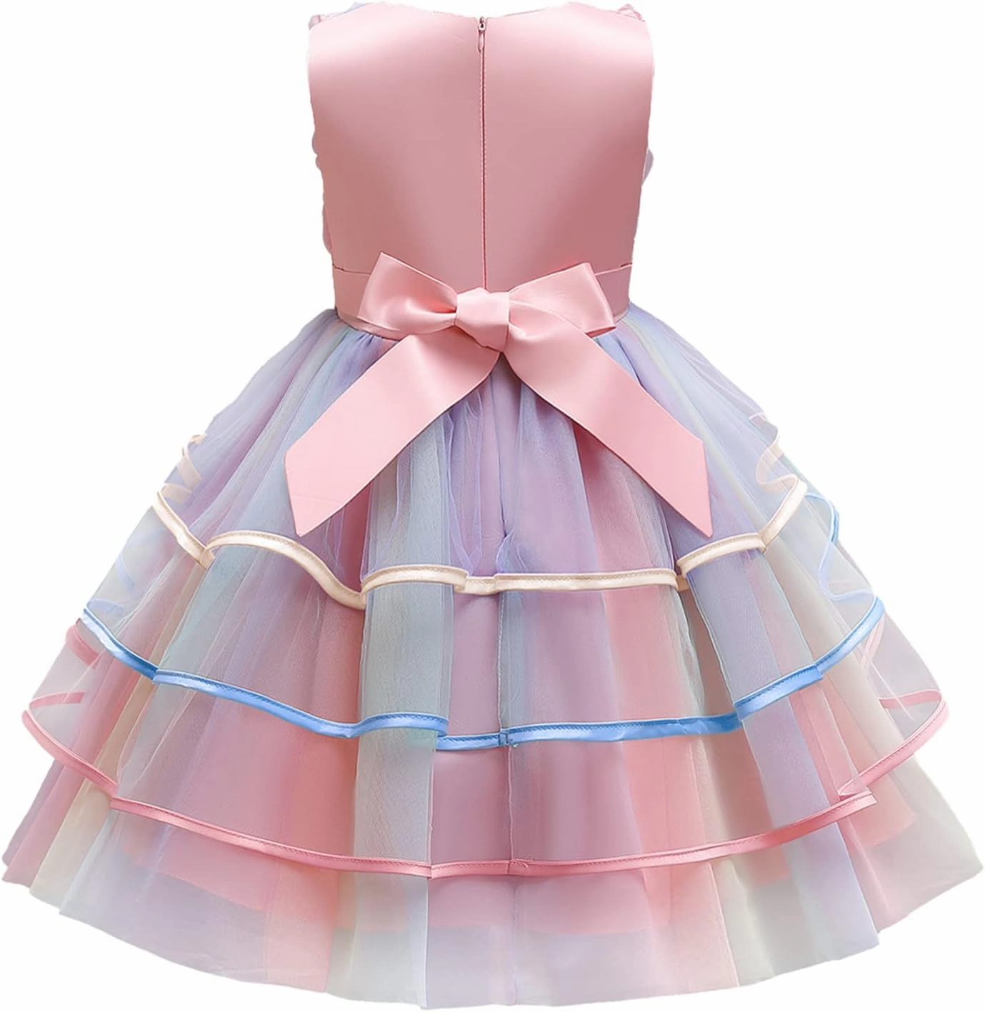 NNJXD Flower Girl Dress Kids Ruffles Lace Party Wedding Dresses