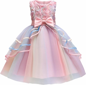 NNJXD Flower Girl Dress Kids Ruffles Lace Party Wedding Dresses