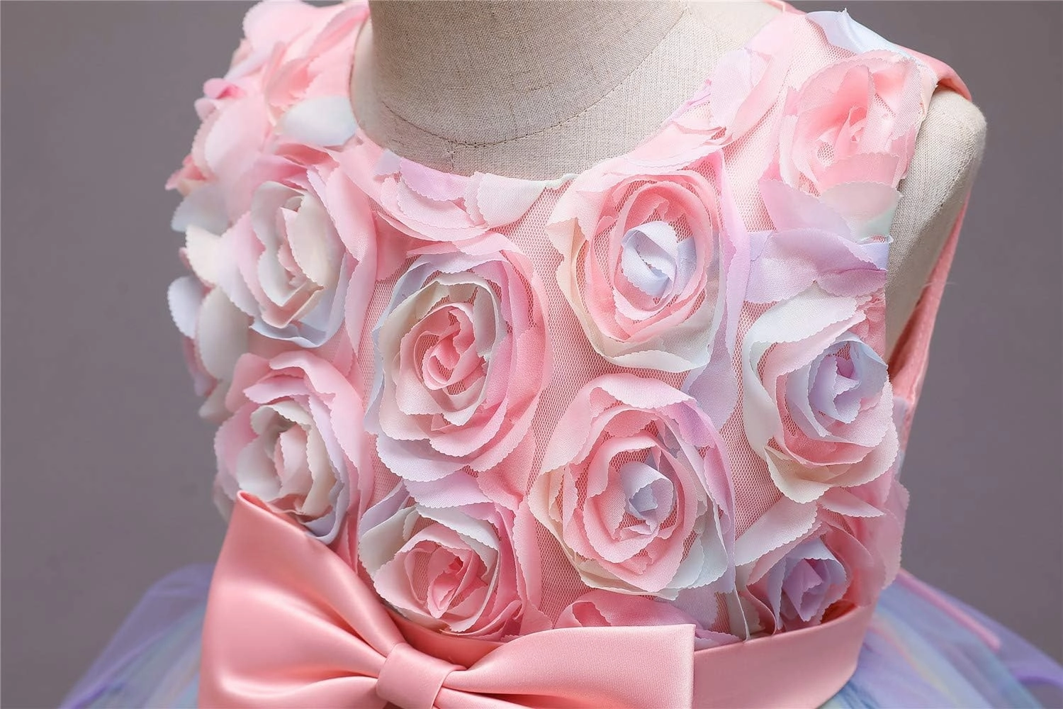 NNJXD Flower Girl Dress Kids Ruffles Lace Party Wedding Dresses