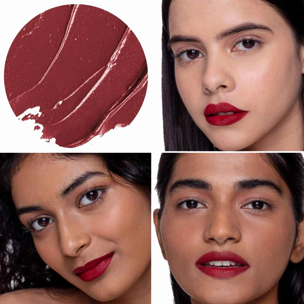 Non-Stop Airy Matte Liquid Lipstick - Ladybird Red | Transferproof I Waterproof lipstick Long Lasting I Apricot & Avocado Oil | 100% Vegan | 5ml | No Parabens, No Toxins