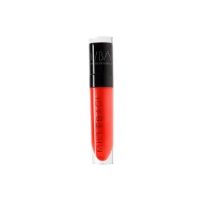 Nouba Millebaci Long Lasting Liquid Lipstick Light Red, Lustrous Moisturizing Creamy Formula with Vitamin E Intense Color Pigment High Impact Makeup Lip Cream Color Stick Balm For Women (Color 8)