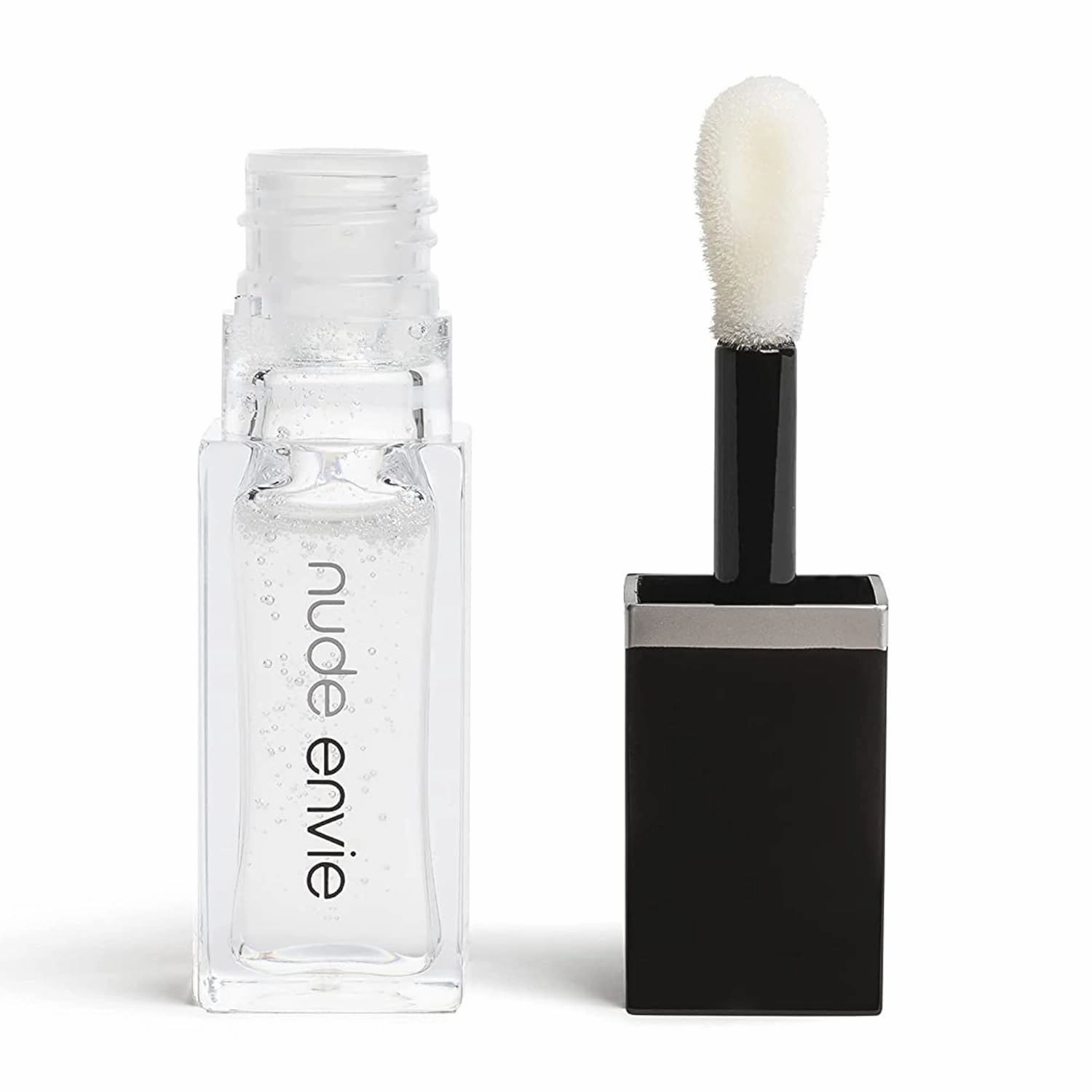 nude envie Lip Gloss - Certified Vegan Lipgloss Cruelty-Free and Paraben Free - Enriched with Vitamin E and Jojoba Oil (Illuminate)