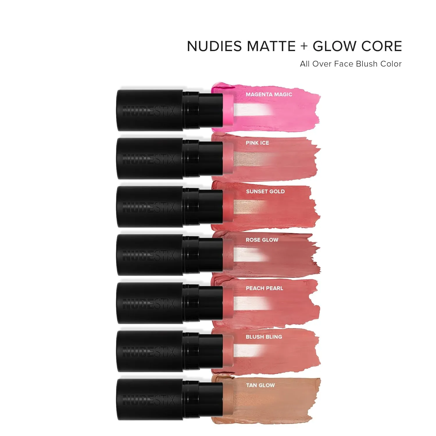 Nudies Matte   Glow Core All Over Face Blush Color - Sunset Gold