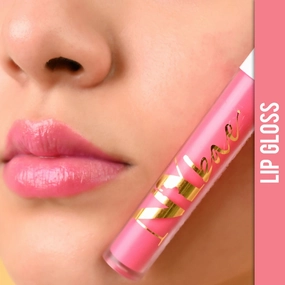 NY Bae Gloss Getter Lip Gloss | Shiny Satin Finish | Light Weight | Non-Sticky - Pink Melon 02 (2.8 ml)